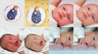 Baby photo retouching service