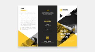 Single, bi-fold or tri-fold brochure design service