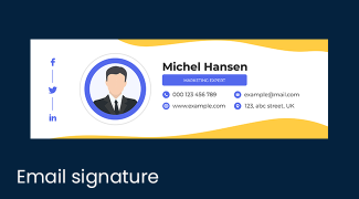We will design and develop an email signature