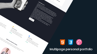 Multipage - Personal Portfolio HTML Template