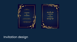We will design an invitation card for you