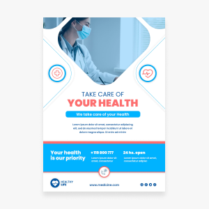 health & fitness flyer design